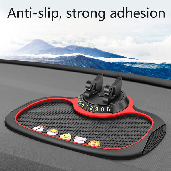 14 In 1 Non Slip Car Mobile Desk Pad Anti-Skid & Anti-Slip Universal Design Use for All Cars, Silicone, 1 Piece